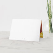 Halloween pomkin Folded Wenskaart Kaart (Achterkant)