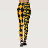 Halloween pomkin jack o lantaarnjester leggings (Achterkant)