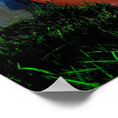 Halloween pomkin-meisje poster (Hoek)