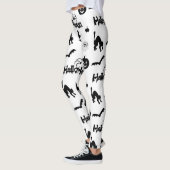 Halloween pomkin-witvis Leggings (Links)