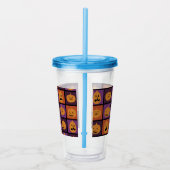 Halloween pomkins acryl drinkbeker (Rechts)