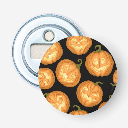Halloween pomkins button flesopener (Voorkant)
