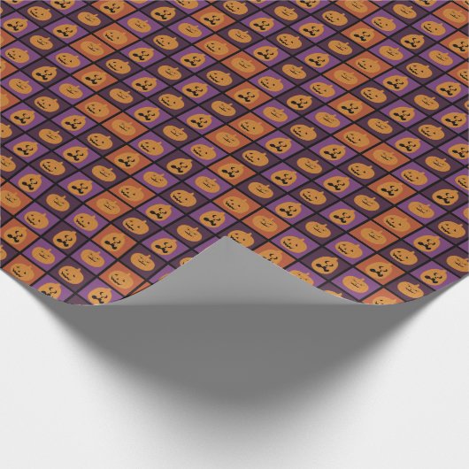 Halloween pomkins cadeaupapier (Hoek)