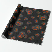 Halloween pomkins cadeaupapier (Uitgerold)