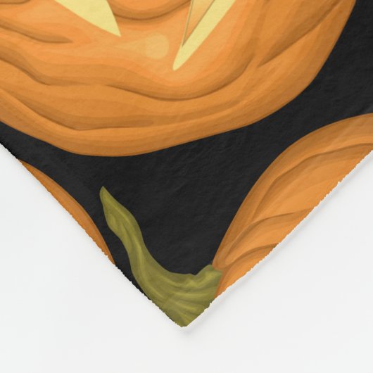 Halloween pomkins fleece deken (Hoek)