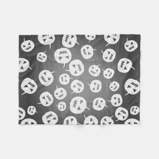 Halloween pomkins fleece deken (Voorkant (Horizontaal))