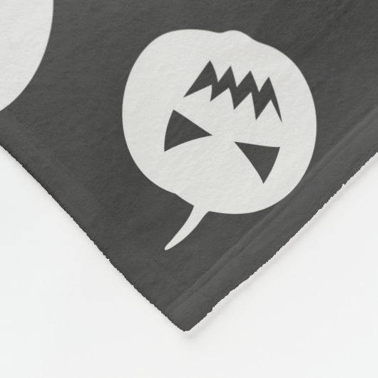 Halloween pomkins fleece deken (Hoek)