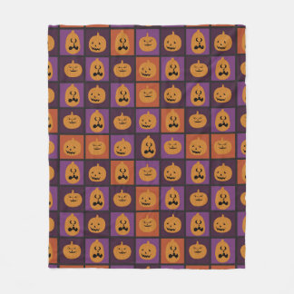 Halloween pomkins fleece deken