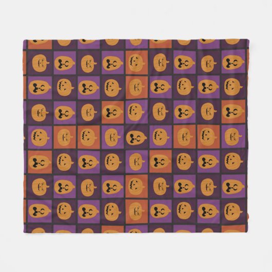 Halloween pomkins fleece deken (Voorkant (Horizontaal))