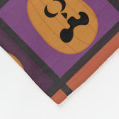 Halloween pomkins fleece deken (Hoek)
