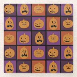 Halloween pomkins glazen onderzetter