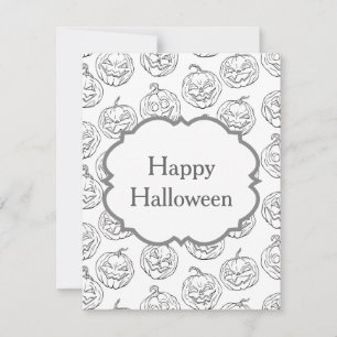 Halloween pomkins kaart