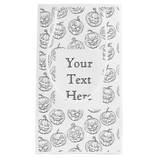 Halloween pomkins klein cadeauzakje (Voorkant)