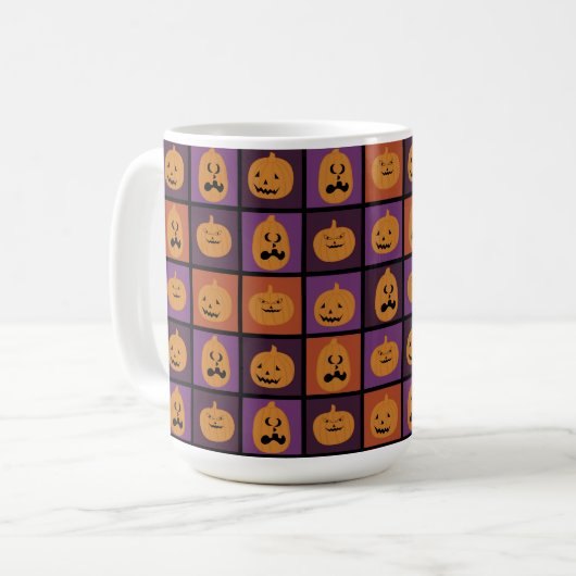 Halloween pomkins koffiemok (Voorkant links)