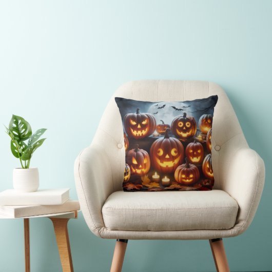Halloween pomkins kussen (Stoel)