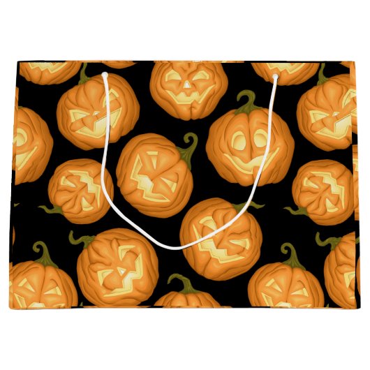 Halloween pomkins large cadeautasje (Voorkant)