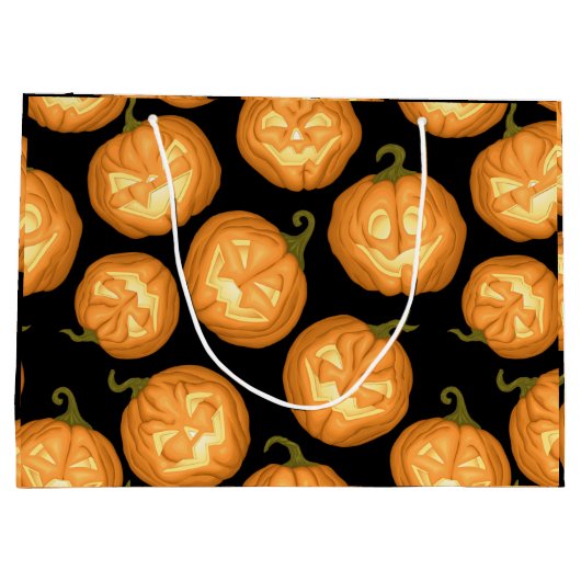 Halloween pomkins large cadeautasje (Achterkant)