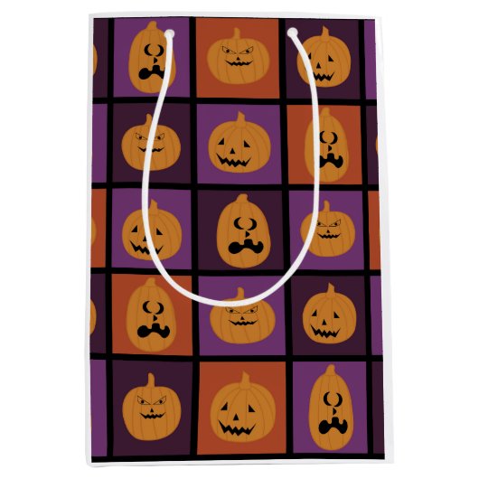 Halloween pomkins medium cadeauzakje (Voorkant)