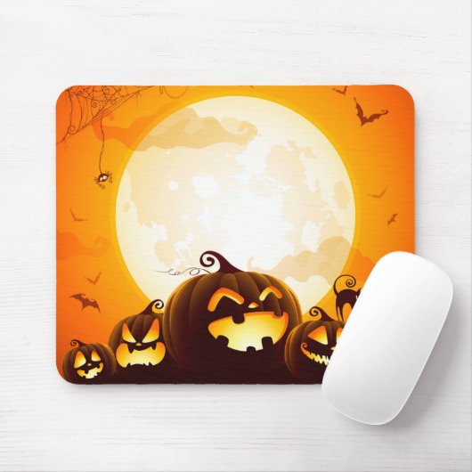 Halloween pomkins onder het poster luiers t.b.v. muismat (Met muis)