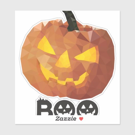 Halloween pomkins sticker (Vel)