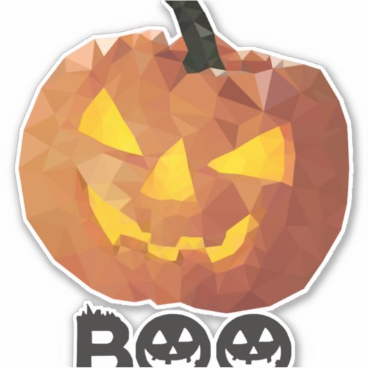 Halloween pomkins sticker (Voorkant)