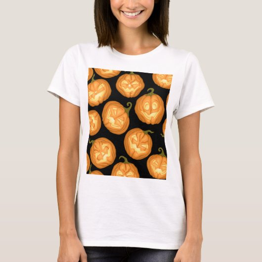 Halloween pomkins t-shirt (Voorkant)