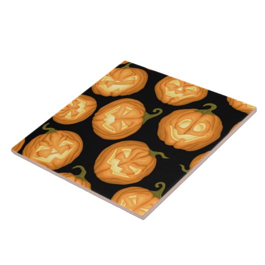 Halloween pomkins tegeltje (Zijkant)