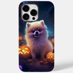 Halloween Pommeren met pompoenen eng Case-Mate iPhone 14 Pro Max Hoesje