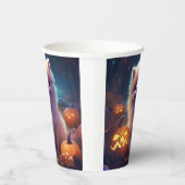 Halloween Pommeren met pompoenen eng Papieren Bekers (Rechts)