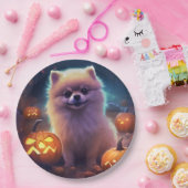 Halloween Pommeren met pompoenen eng Papieren Bordje (Feest)