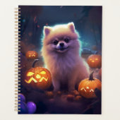 Halloween Pommeren met pompoenen eng Planner (Voorkant)