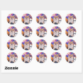 Halloween - Pommeren - Simba Ronde Sticker (Vel)