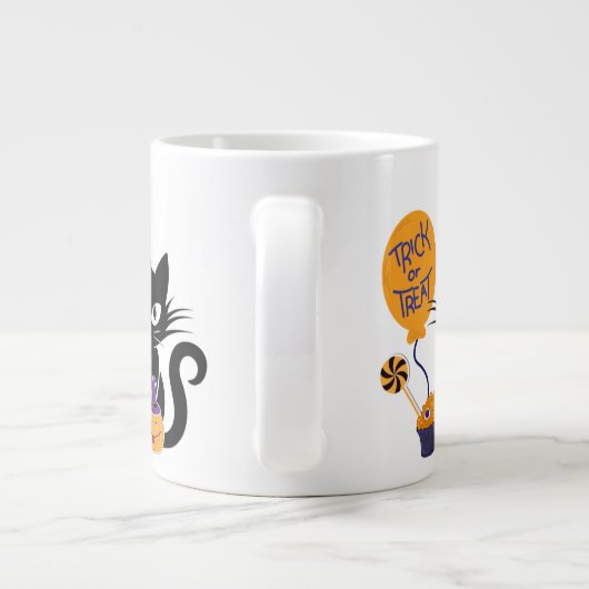 Halloween pompkat grote koffiekop (Achterkant)