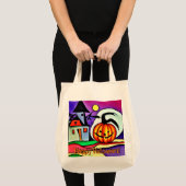 Halloween pompoen 2 tote bag (Voorkant (product))