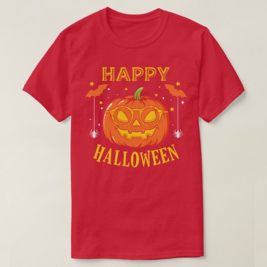 Halloween pompoen 6 t-shirt (Design voorkant)