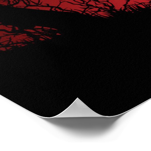 Halloween Pompoen Achtergrond Poster (Hoek)