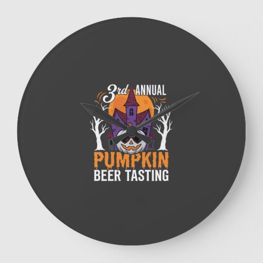 Halloween Pompoen Bier Proeverij Spokenhuis Grote Klok (Voorkant)