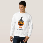 Halloween Pompoen “BOO!” – Persoonlijke Naam Trui (Voorkant volledig)