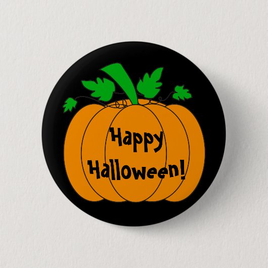 Halloween pompoen - Button (Voorkant)