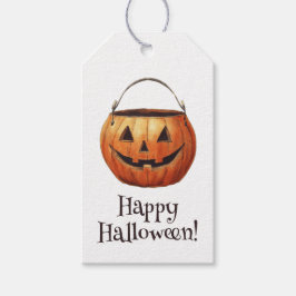 Halloween Pompoen Cadeaublaadjes Cadeaulabel
