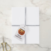 Halloween Pompoen Cadeaublaadjes Cadeaulabel (Met Touw)