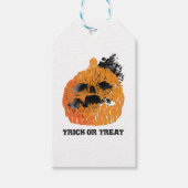 Halloween pompoen cadeaulabel (Voorkant)