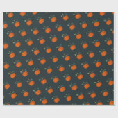 Halloween pompoen cadeaupapier (Vlak)