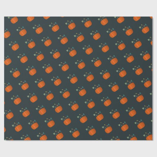 Halloween pompoen cadeaupapier (Vlak)