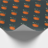 Halloween pompoen cadeaupapier (Hoek)