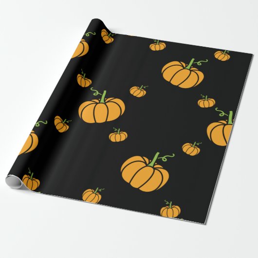 Halloween-pompoen Cadeaupapier (Uitgerold)