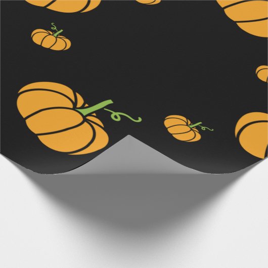 Halloween-pompoen Cadeaupapier (Hoek)