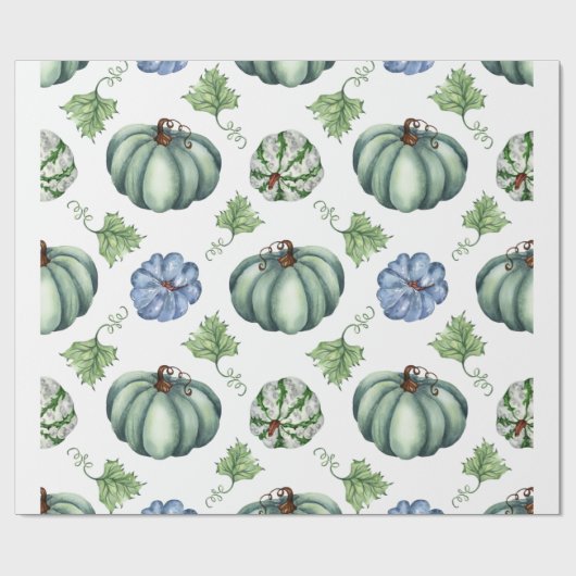 Halloween-pompoen Cadeaupapier (Vlak)