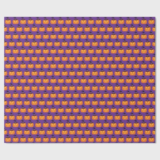 Halloween Pompoen Cadeaupapier (Vlak)