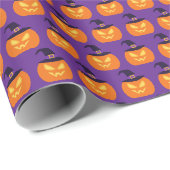 Halloween Pompoen Cadeaupapier (Rol Hoek)
